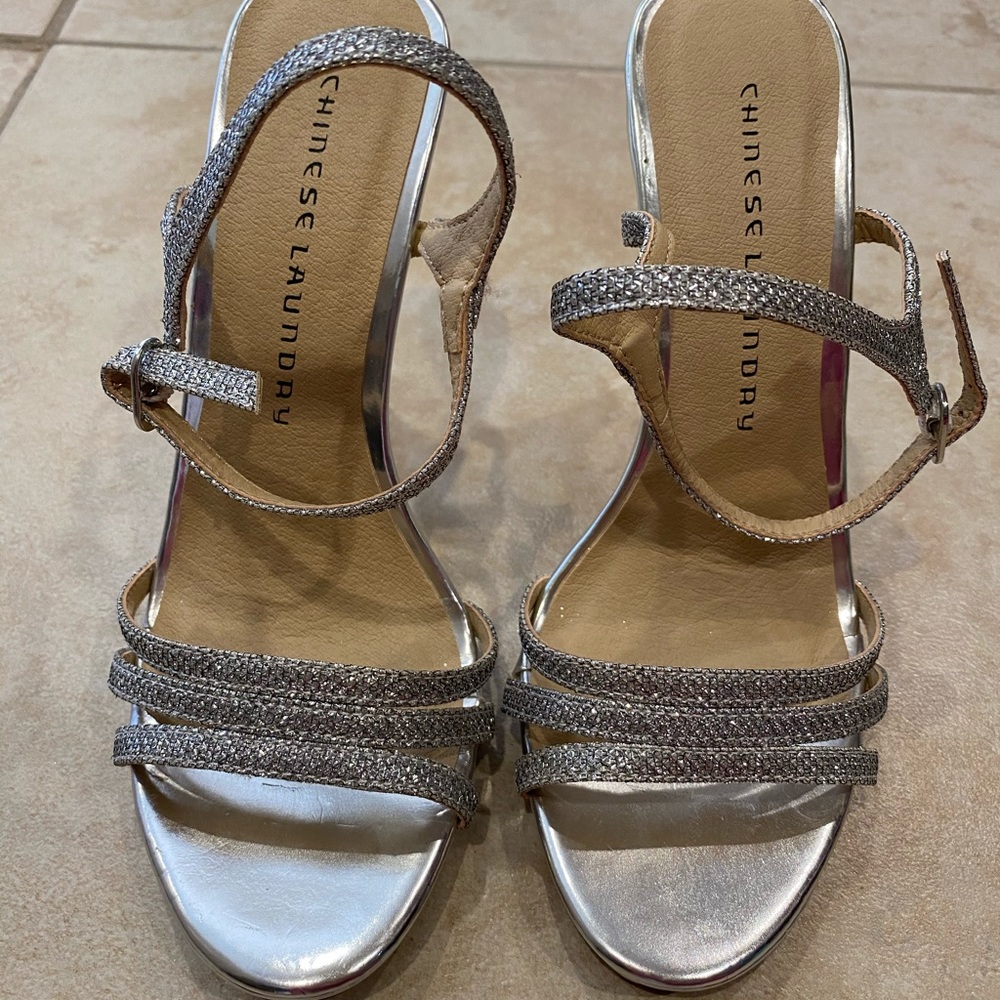 Chinese Laundry silver heels